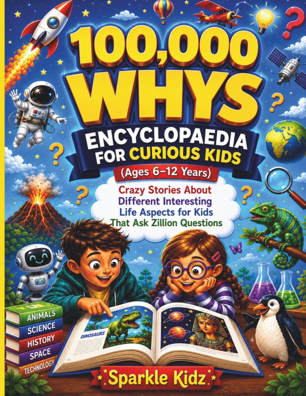 100,000 Whys Encyclopaedia for Curious Kids (Ages 6-12 years): Crazy Stories About Different Interesting Life Aspects for Kids That Ask Zillion Questions (Curiosity for Kids Worldwide)