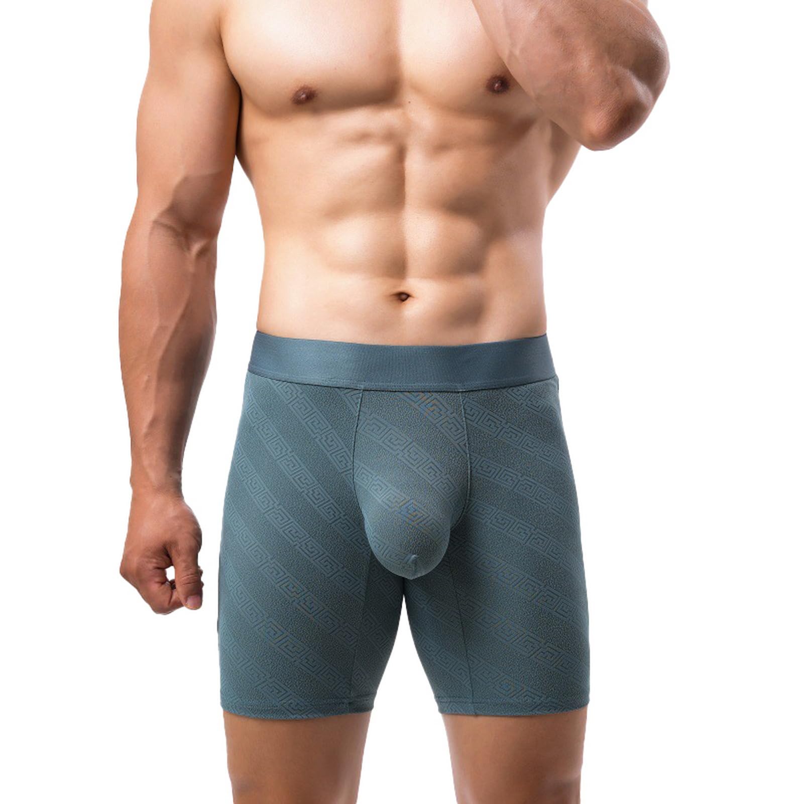 Faringoto Calzoncillos tipo bóxer para hombre, ropa interior de pierna extendida