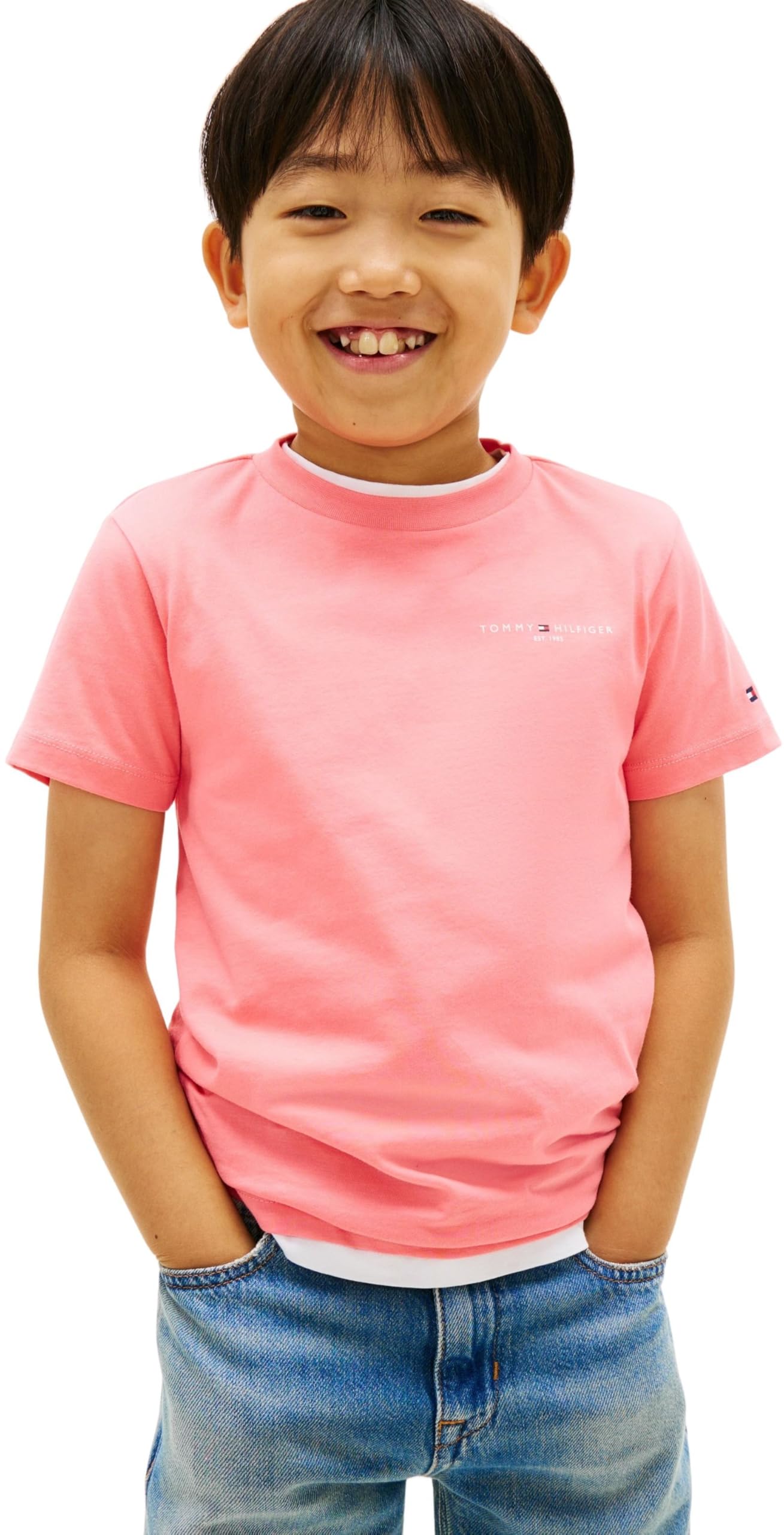 Tommy Hilfiger Unisex Kinder Mini Corp T-Shirt Ks0ks00661 T-Shirts (1er Pack)