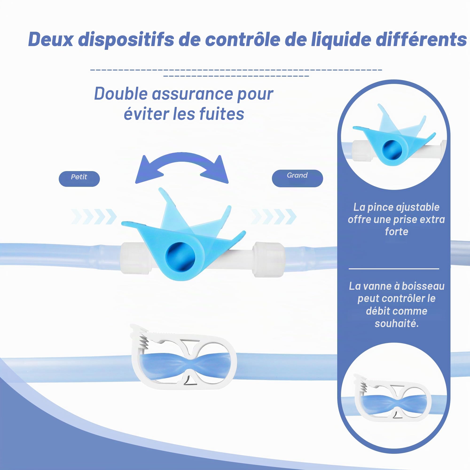 TopQuaFocus Kit de sac de douche pour lavements à la maison avec tube en silicone de 2m, sac de lavement portable pour homme et femme, nettoyage du côlon pour nettoyage du côlon