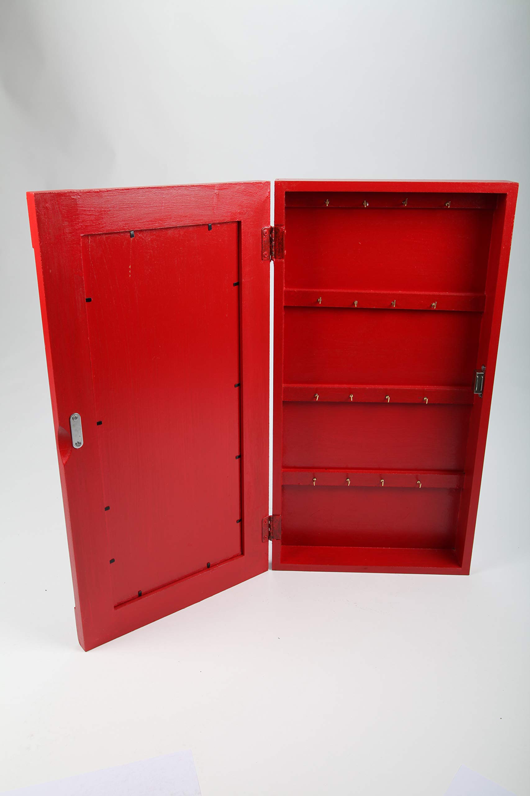 Design-Schlüsselschrank Container, Retro, rot, 57cm