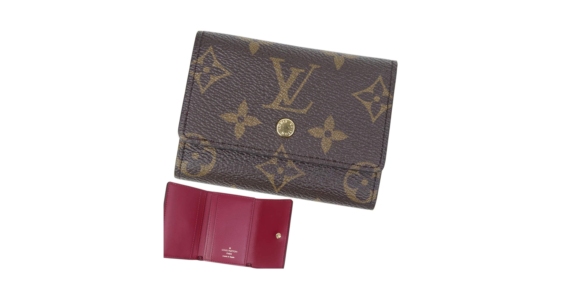 【希少・極美品】ルイヴィトン 三つ折財布 ポルトフォイユ マイクロ フューシャ ルイ ヴィトン Louis Vuitton 三つ折り財布 ポルトフォイユ