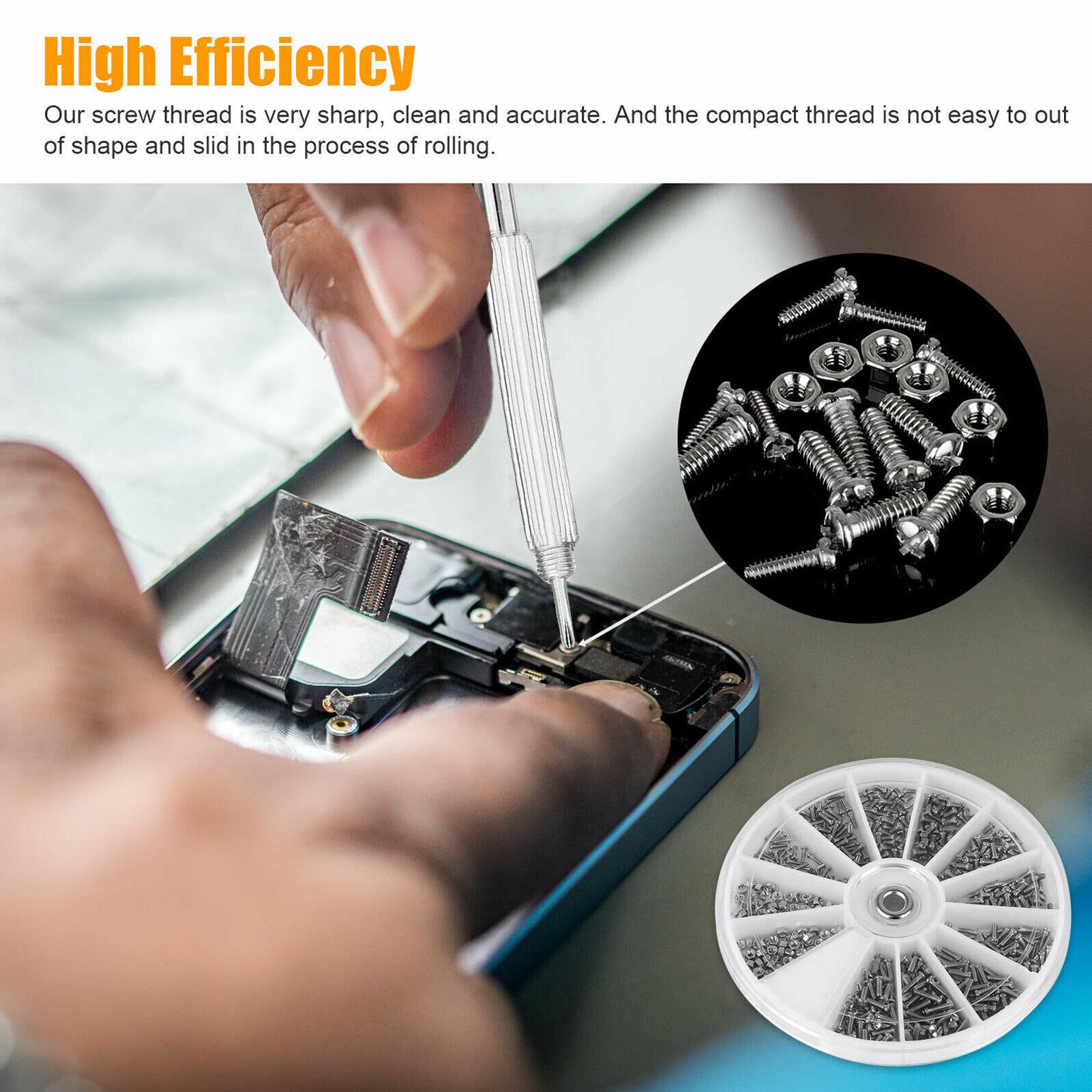 600 PCS Eyeglass Repair Kit?Eye Glass Repairing Tool with Tiny Screws, Nuts, Universal Screwdrivers, Nuts and Bolts Assortment Kit with Screwdriver M1M1.2 M1.4 M1.6