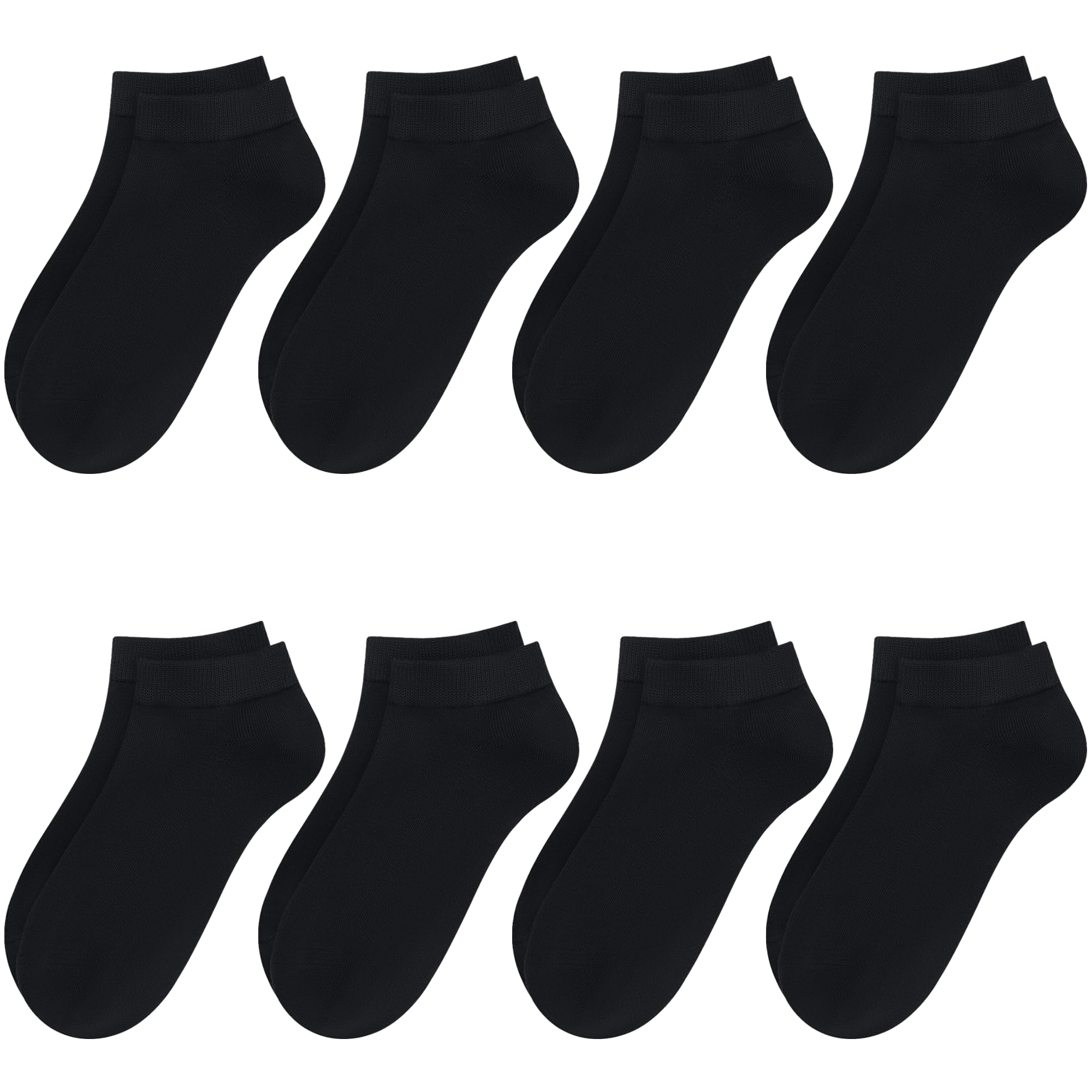 Ankle Socks for Women Thin Bamboo Viscose Breathable Low Cut Soft Casual Ladies Sock 4/8 Pairs