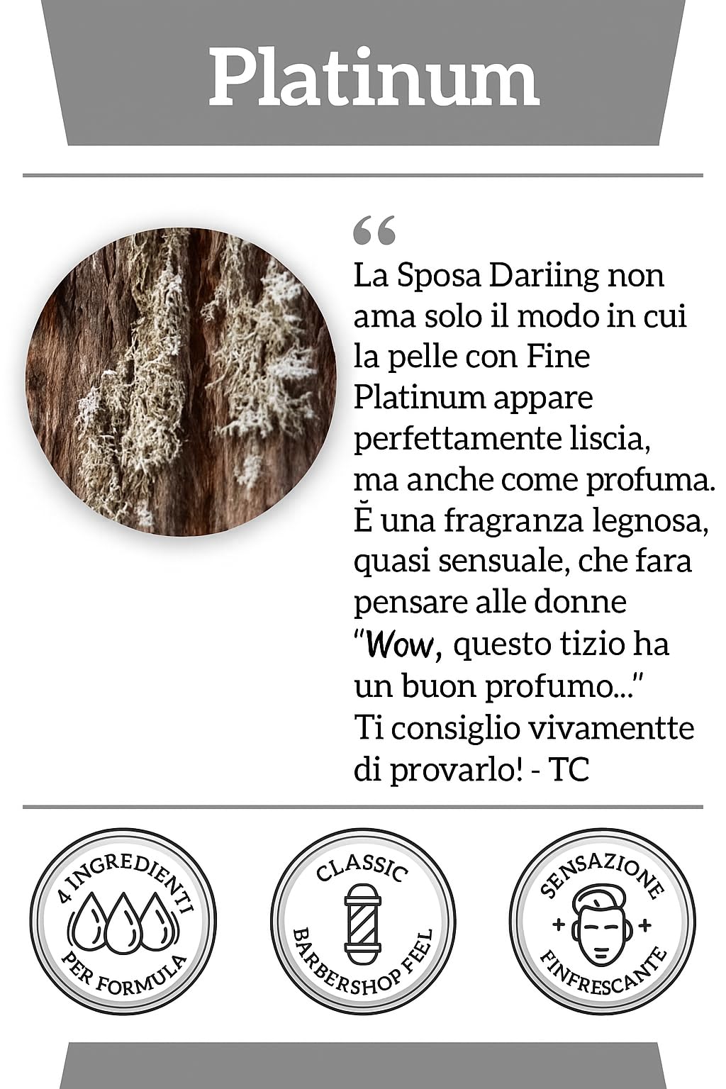 Fine dopobarba Platinum 100ml - Aftershave uomo elegante e moderno