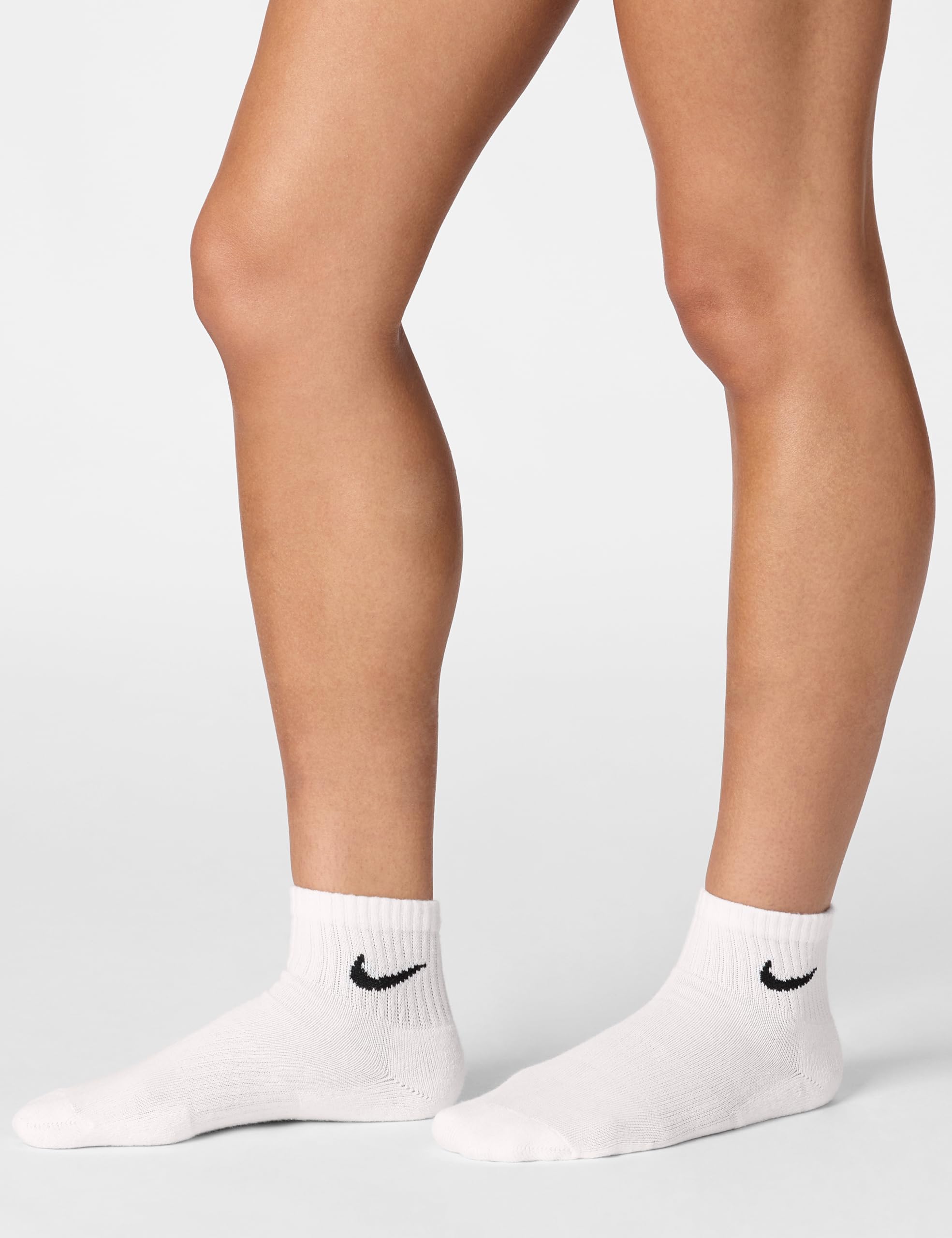 NIKE 6 X Sport Freizeit Socken Strümpfe 2X3er Pack SX7677, Farbe:Weiß, Größe:S = 34-38