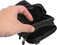 Vista 3 de Funda con clip para cinturón para teléfono celular, bolsa cruzada de nailon para teléfono celular, funda de cinturón de 6.9 pulgadas para teléfono