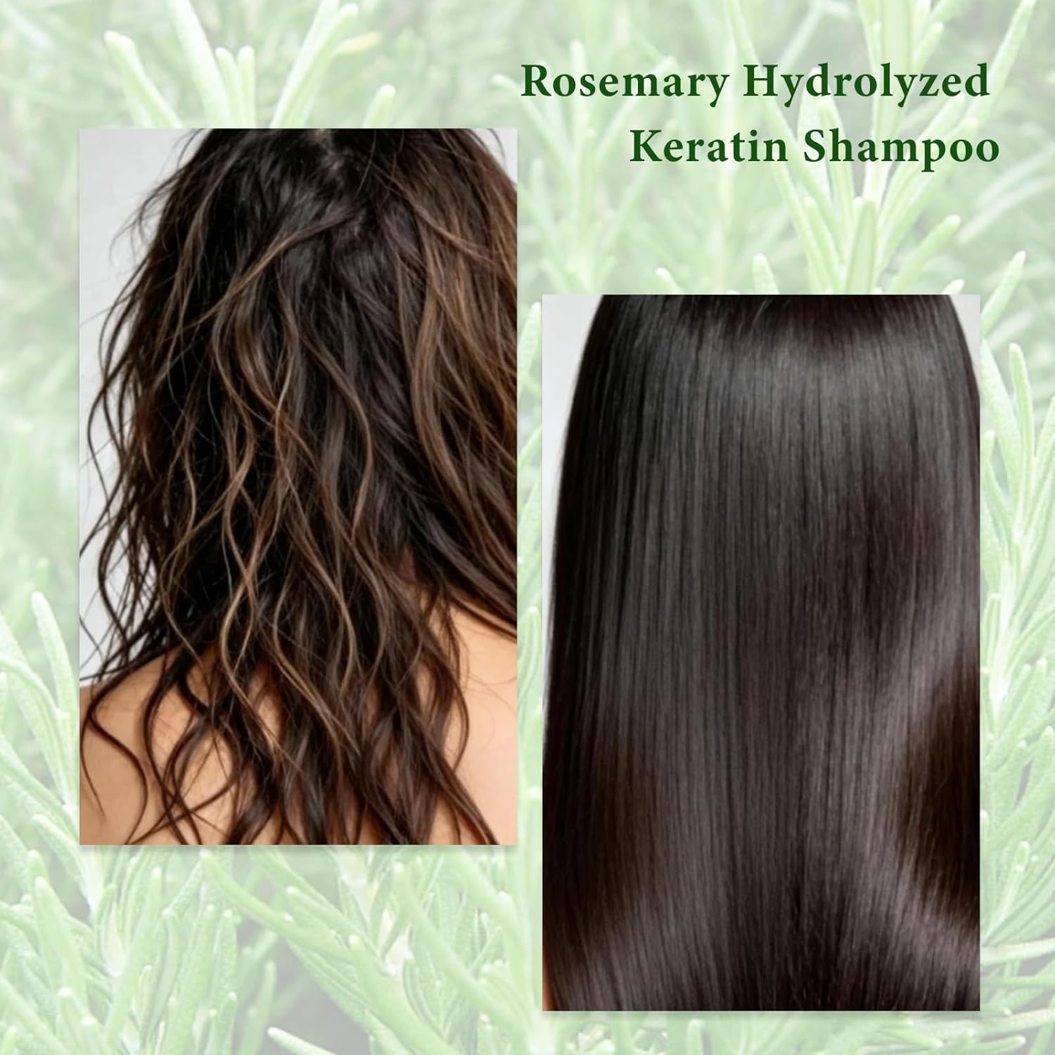 Rosemary & Biotin Shampoo for Hair Growth & Thinning Hair - Sulfate-Free, Vegan Formula with Hydrolyzed Keratin to Thicken, Strengthen & Revitalize Dry, Damaged Hair - For Men & Women