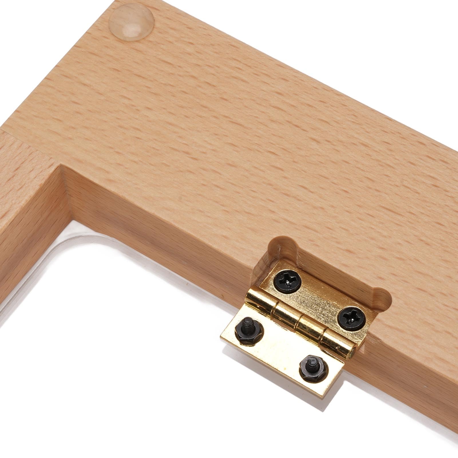 Supporto per Tablet in Legno Supporto Portatile per Disegno, Lettura, Digitazione, 5 Angolazioni, Ideale per Guardare Film, Giocare, Faggio, con Slot per Matita