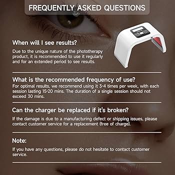 Amazon.com: Megelin 8 in 1 Colors LED Light Therapy Machine