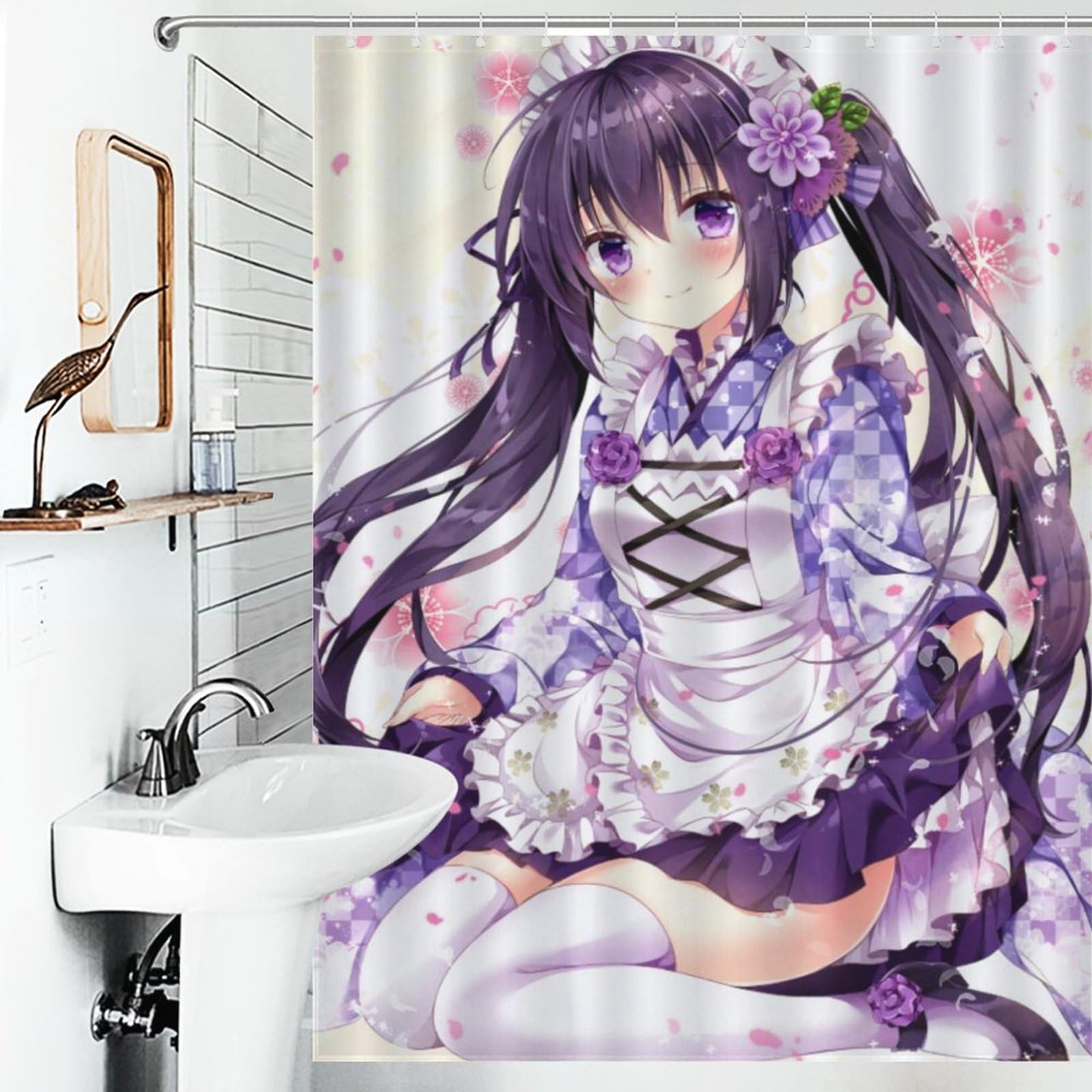 可愛いキャラクターのシャワーカーテン Amazon｜シャワーカーテン かわいい キャラクター柄 STEINS GATE