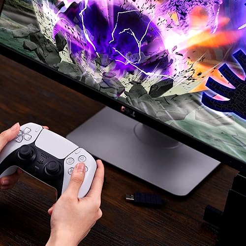 Vista 5 de Adaptador de controlador inalámbrico USB 8BitDo 2 dongle convertidor para SwitchSwitch OLED Steam Deck Windows MacOS Raspberry Pi PS5PS4PS3 Xbox