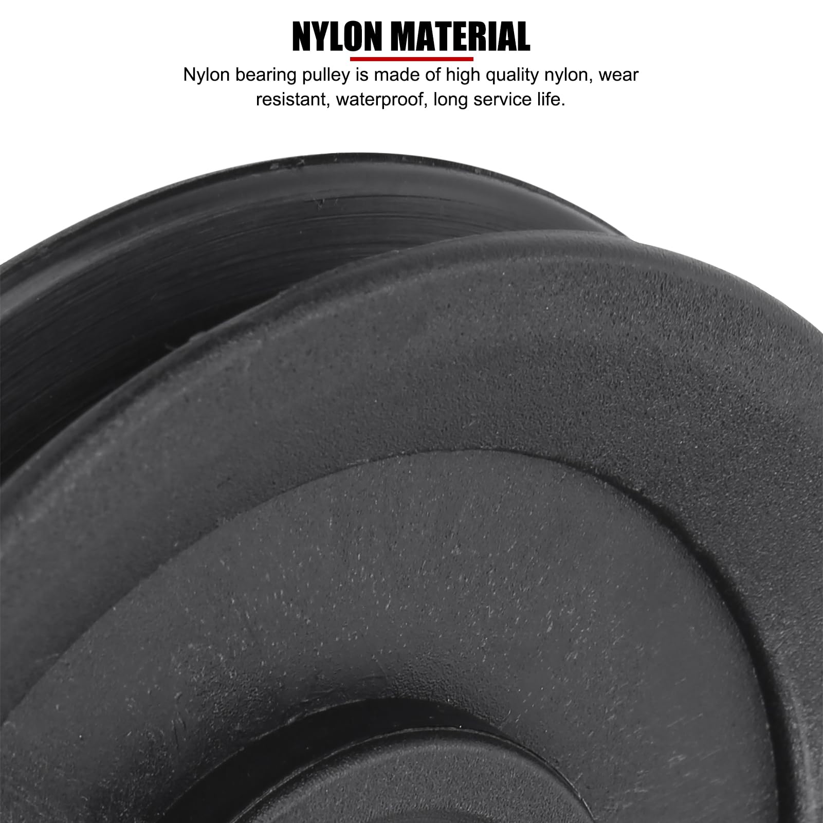 10 Stück 115mm Lager Riemenscheibe Nylon Fitness Lager Riemenscheibe Home Gym Aufsätze Übung Krafttraining Zubehör