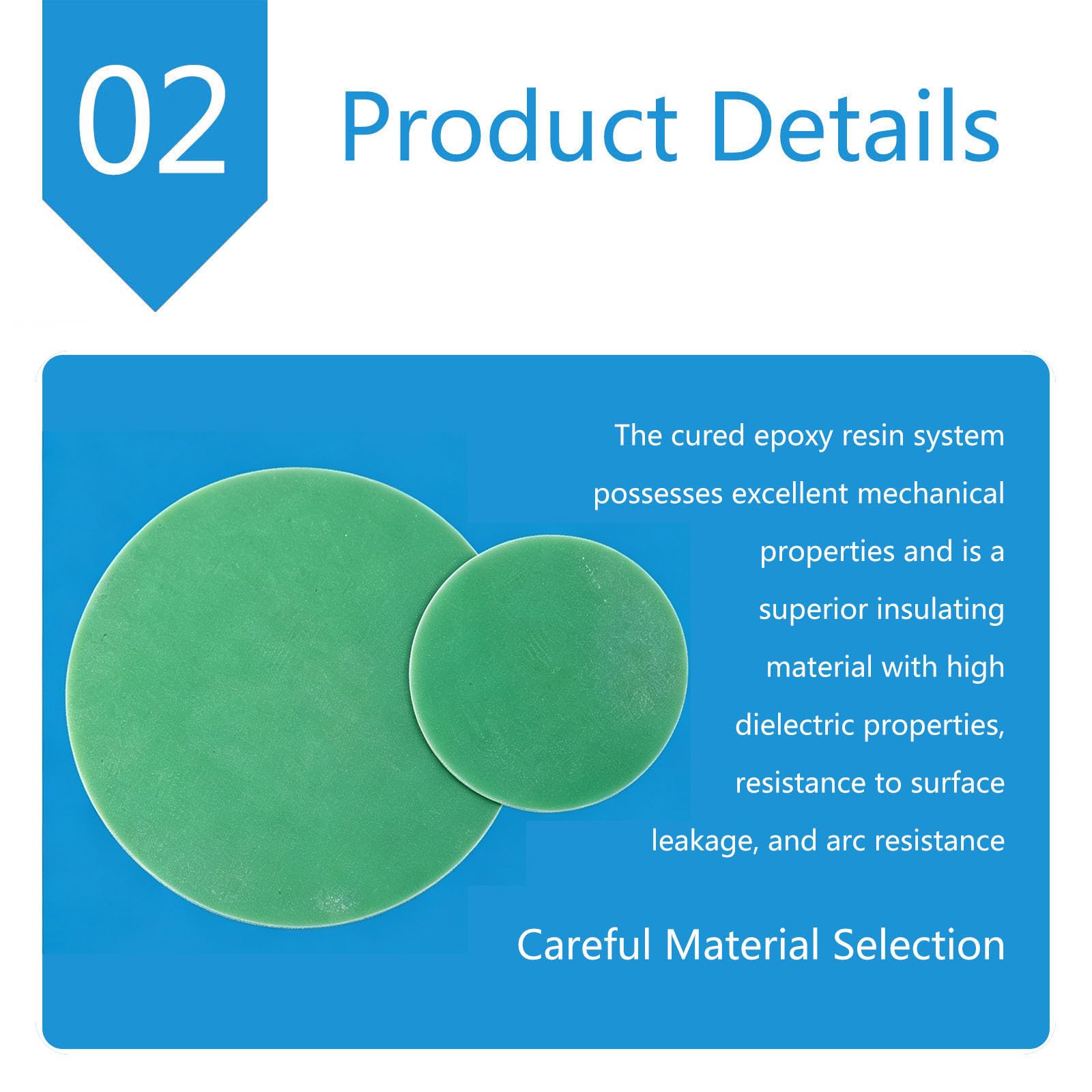 Epoxy Board Aus Epoxidplatte Epoxid-Isolierplatte Platte 8Mm