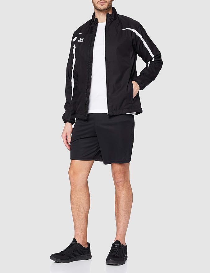 Erima Pantaloni Corti Uomo - 100% Poliestere, Traspiranti, Impermeabili, Per Atletica - Foto 3