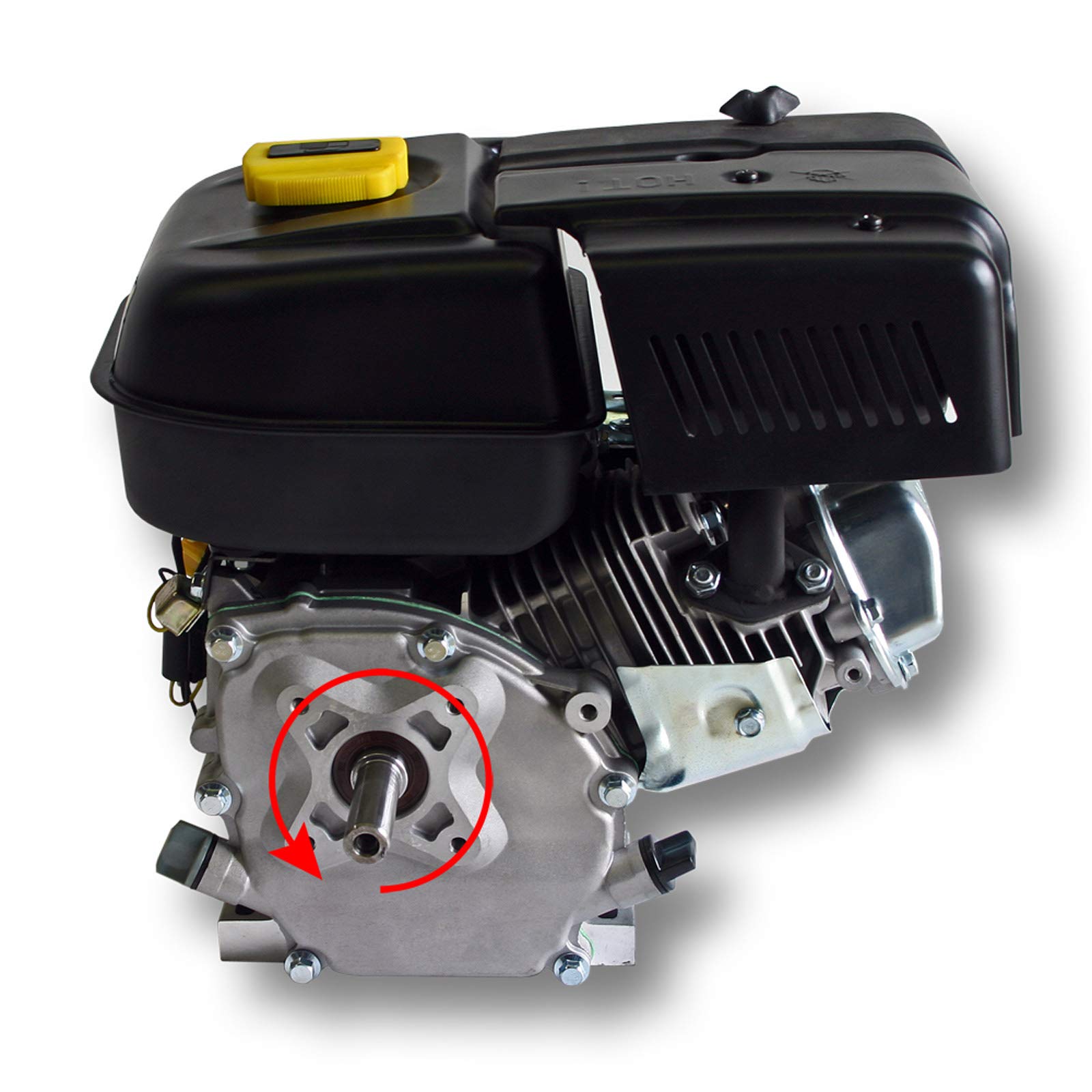 Wiltec LIFAN 168 F-2B Moteur essence – 380 x 360 x 260 mm – 4,8 kW (6,5 CV) – 196 ccm – 4 temps, Ø arbre 20 mm – capacité 3,6 L – OHV – Refroidi par air – Monocylindre Lanceur manuel – Kart Jardin