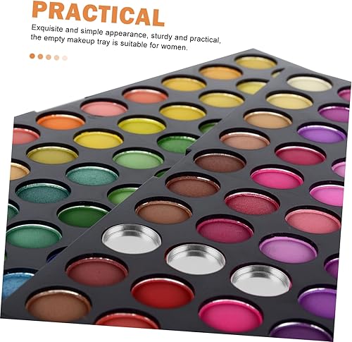 10Pcs Small Empty Eyeshadow Pans for DIY Makeup Lightweight Makeup Powder Sample Containers Eyeshadow Tray for Convenient Storage and Travel