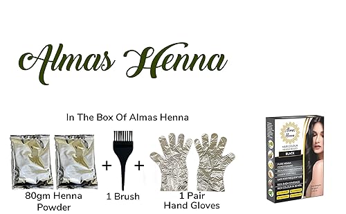 Miniatura 7 de Almas Henna - Tinte para el cabello de 2.82 oz, 100% orgánico en polvo de henna infundido con bondad de hierbas, tinte de cabello natural de henna