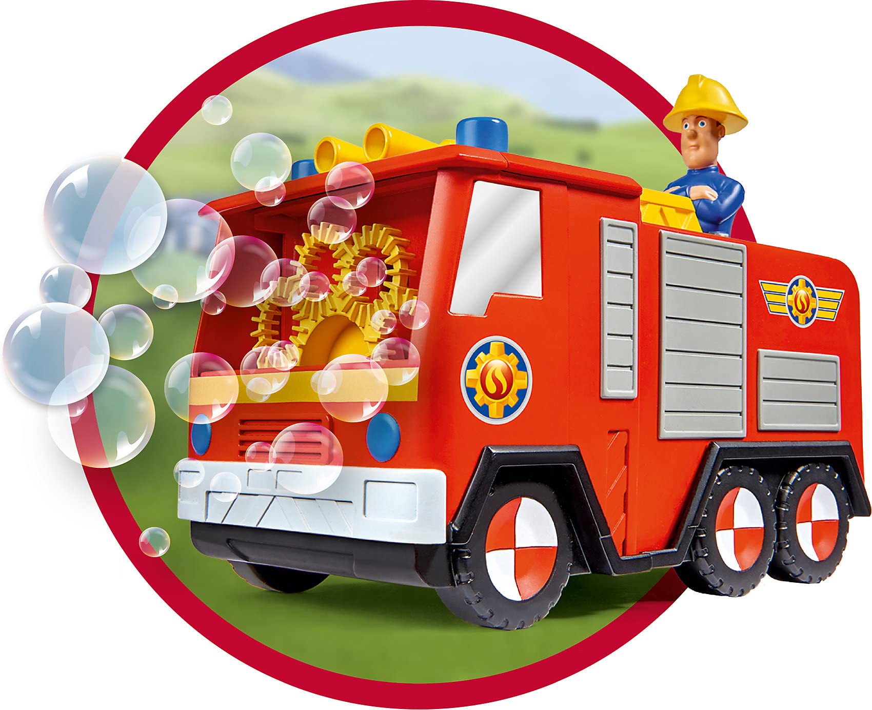 Simba 109252294 - Strażak Sam Jupiter, automatyczna funkcja, 120 ml, 20 cm