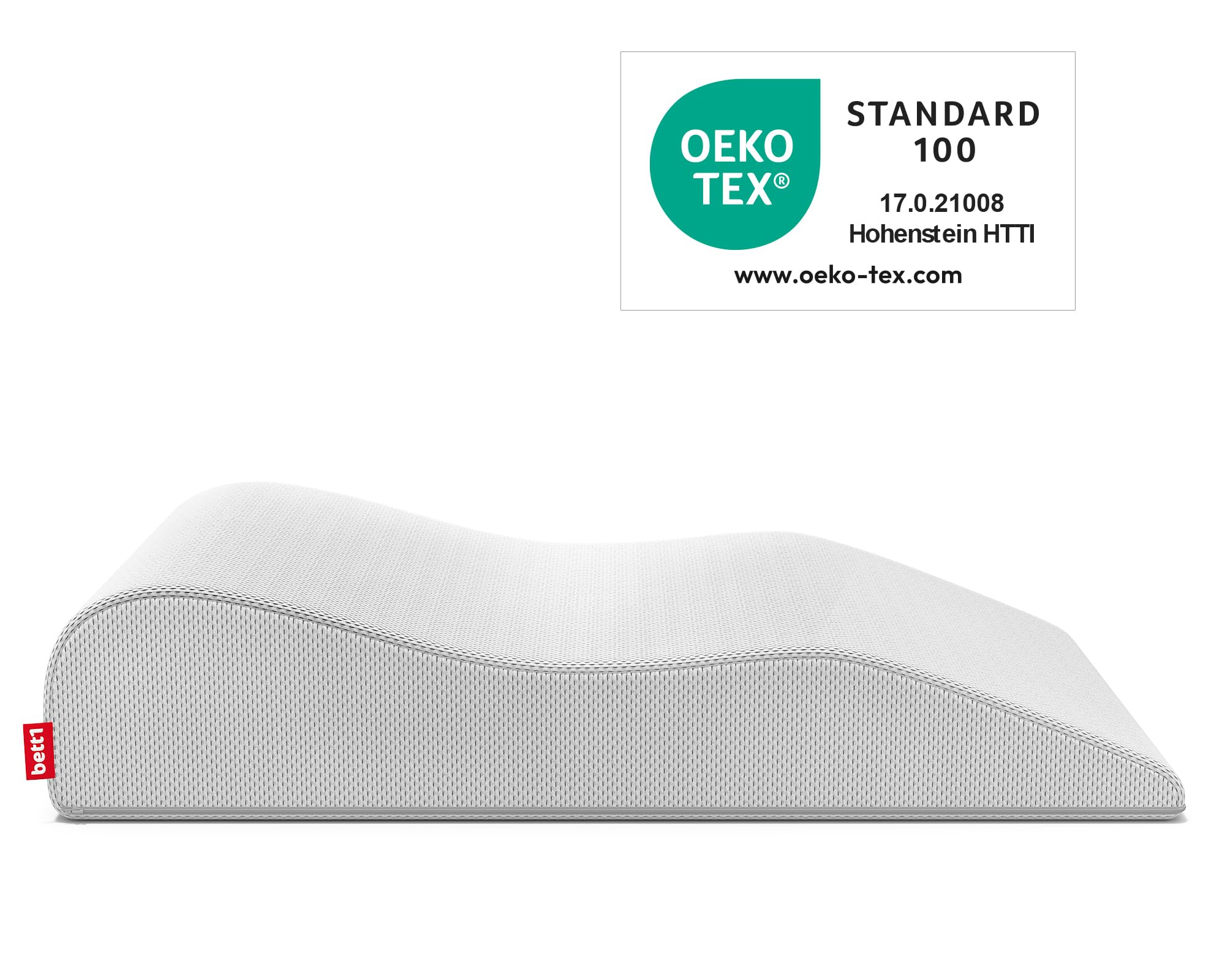 bett1 Bodyguard Venenkissen | Zum Hochlegen schwerer Beine, ergonomisch geformt, spürbare Entlastung für Waden und Oberschenkel, Bezug waschbar bei 60 °C