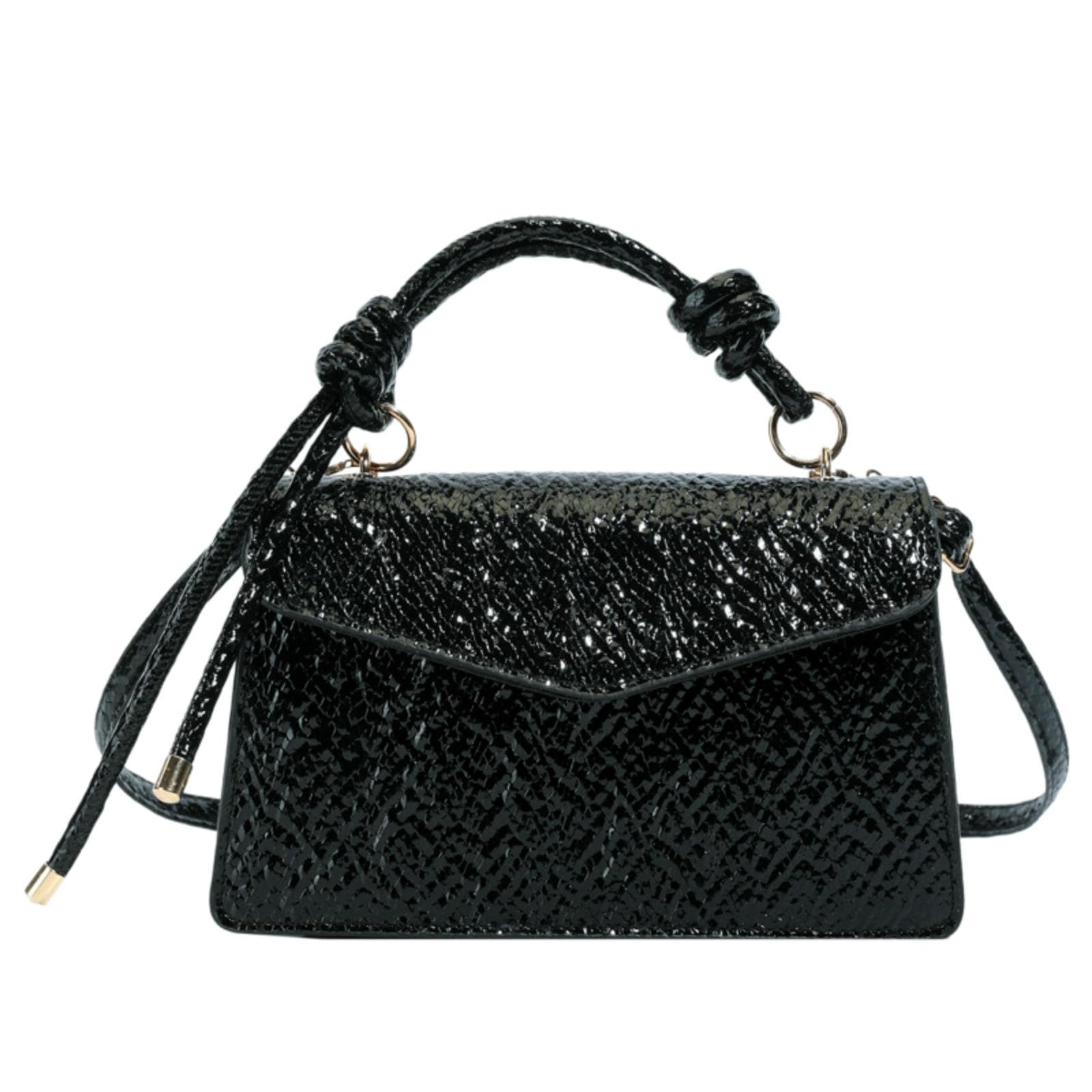 Sac femme petit carré noir pour vos sorties décontractées en ville