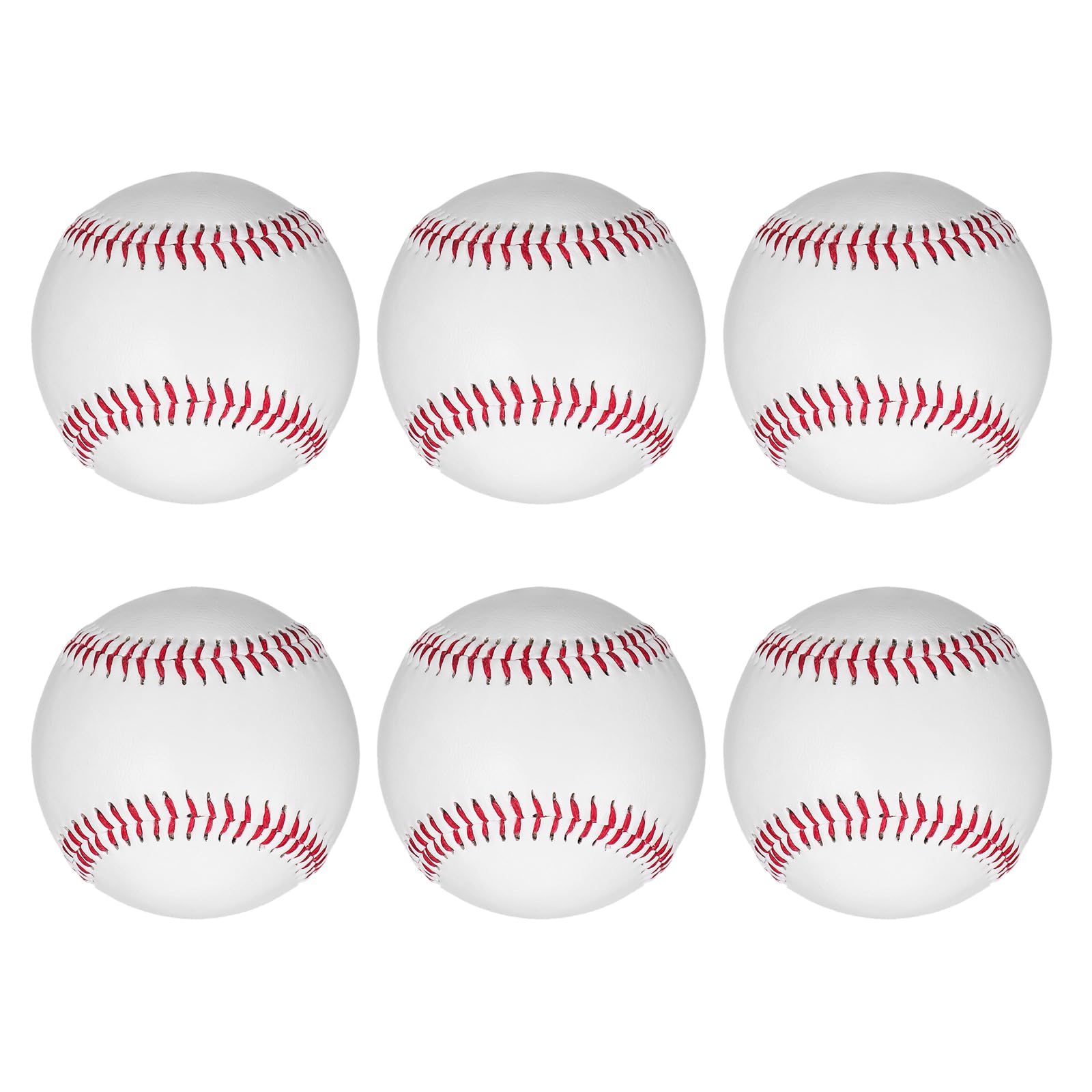 6 Accesorios de béisbol: de práctica de Alto Rebote para bateo, Lanzamiento, bateo y fildeo - de Repuesto de PVC