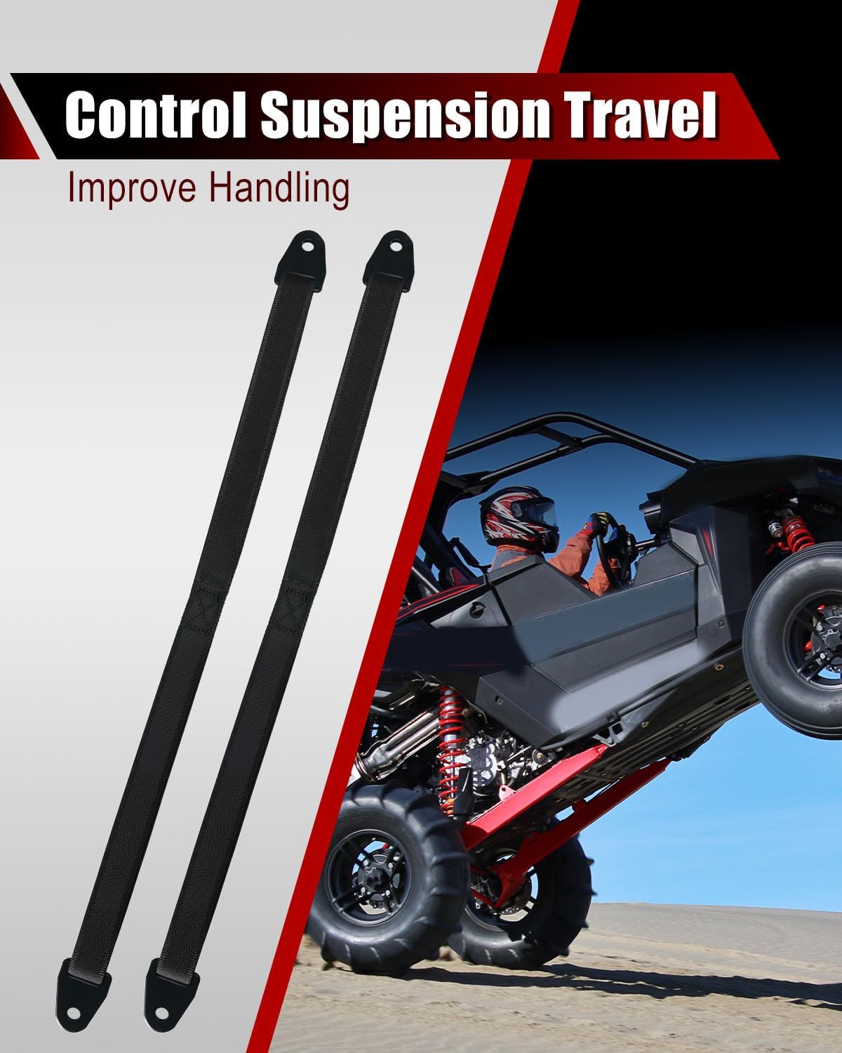 23" Limit Strap Kit Fit for Polaris RZR XP XP4 1000 & Turbo RS1