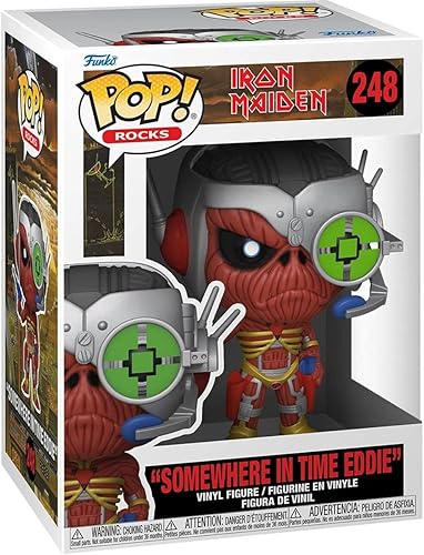 Miniatura 2 de POP Iron [Maiden] Eddie - Somewhere in Time Funko - Figura de vinilo (con funda protectora de caja compatible), multicolor, 3.75 pulgadas