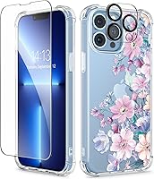 Vista 52 de GVIEWIN - Funda para iPhone 11 con protector de pantalla + protector de lente de cámara, cubierta protectora transparente suave de poliuretano