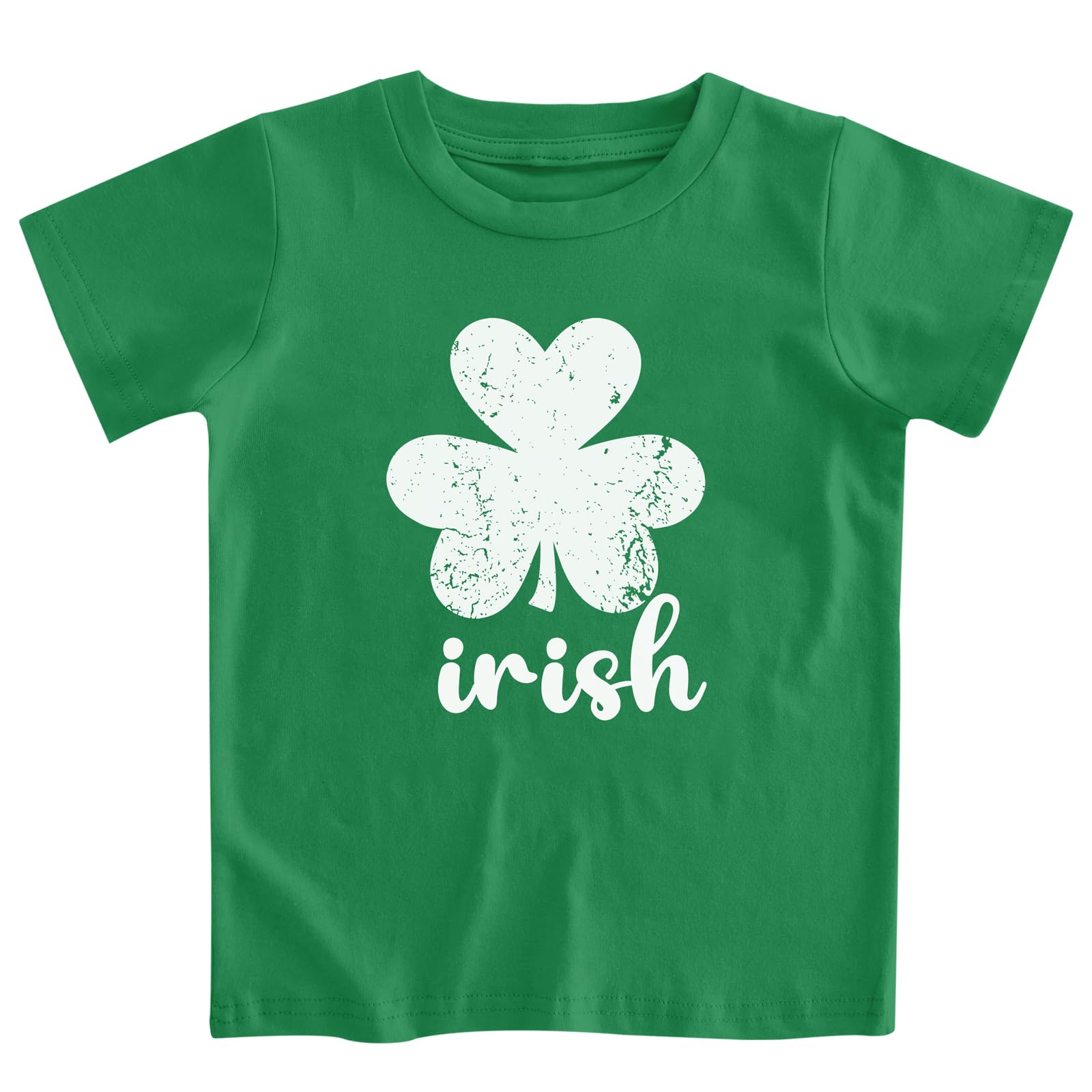 Kids St. Patrick's Day Shirt 1-8 Years Old Toddler Lucky Charm Clover Irish T-Shirts Shamrock Tee Outfits for Boys Girls