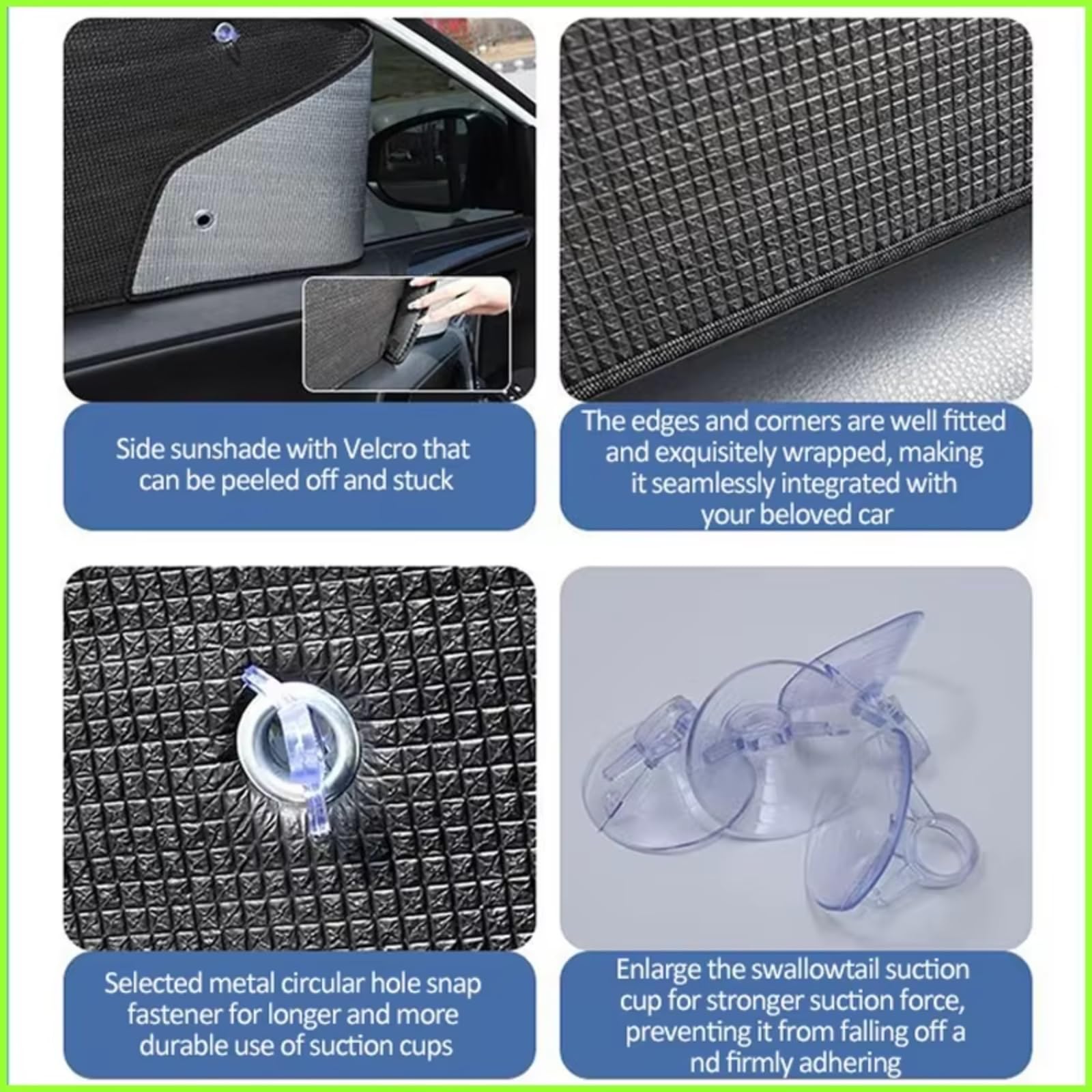 Pare Soleil Voiture pour Volkswagen pour Touran 2003-2015 Pare-Soleil Anti-UV(All Sunshades)