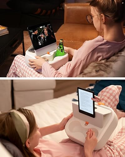 Miniatura 2 de Viozon Almohada con soporte para tableta, compatible con teléfonotableta de 4 a 13 pulgadas, iPad, iPhone, Samsung, Kindle, Google, soporte