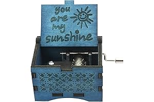 You are My Sunshine Moon Back Wooden Music Box