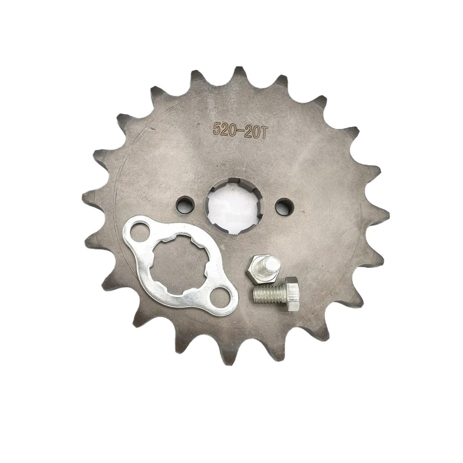 NKURTPC Motorcycle Sprocket 520 10t 15T 16T 17T 18T 19T 20T Tooth 20mm ID Front Engine Sprocket For ATV Motorcycle(520 20mm 20T)