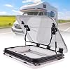 RV Caravan Skylight, RV Skylights Caravan Motorhome Roof Vent Hatch, Roof Window with LED Light Camper Windows Replacement Skylight with Lamp for RV Caravan Motorhome 50x50cm