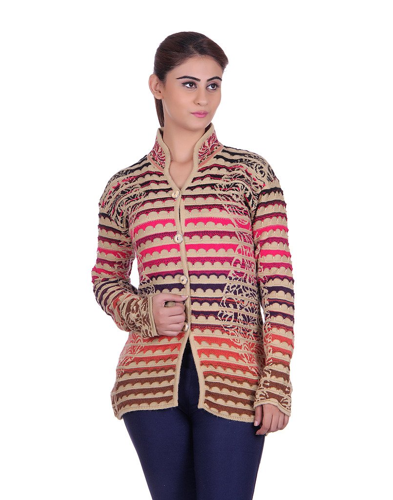 ewools Women's Winter wear Multicolor Woolen Cardigan-picture-23