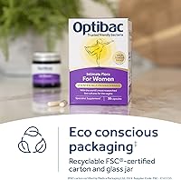 Vista 8 de Optibac Probiotics For Women - Probiótico vegano para apoyar la flora de la vagina y la salud del tracto urinario, 2.5 mil millones de UFC - 30