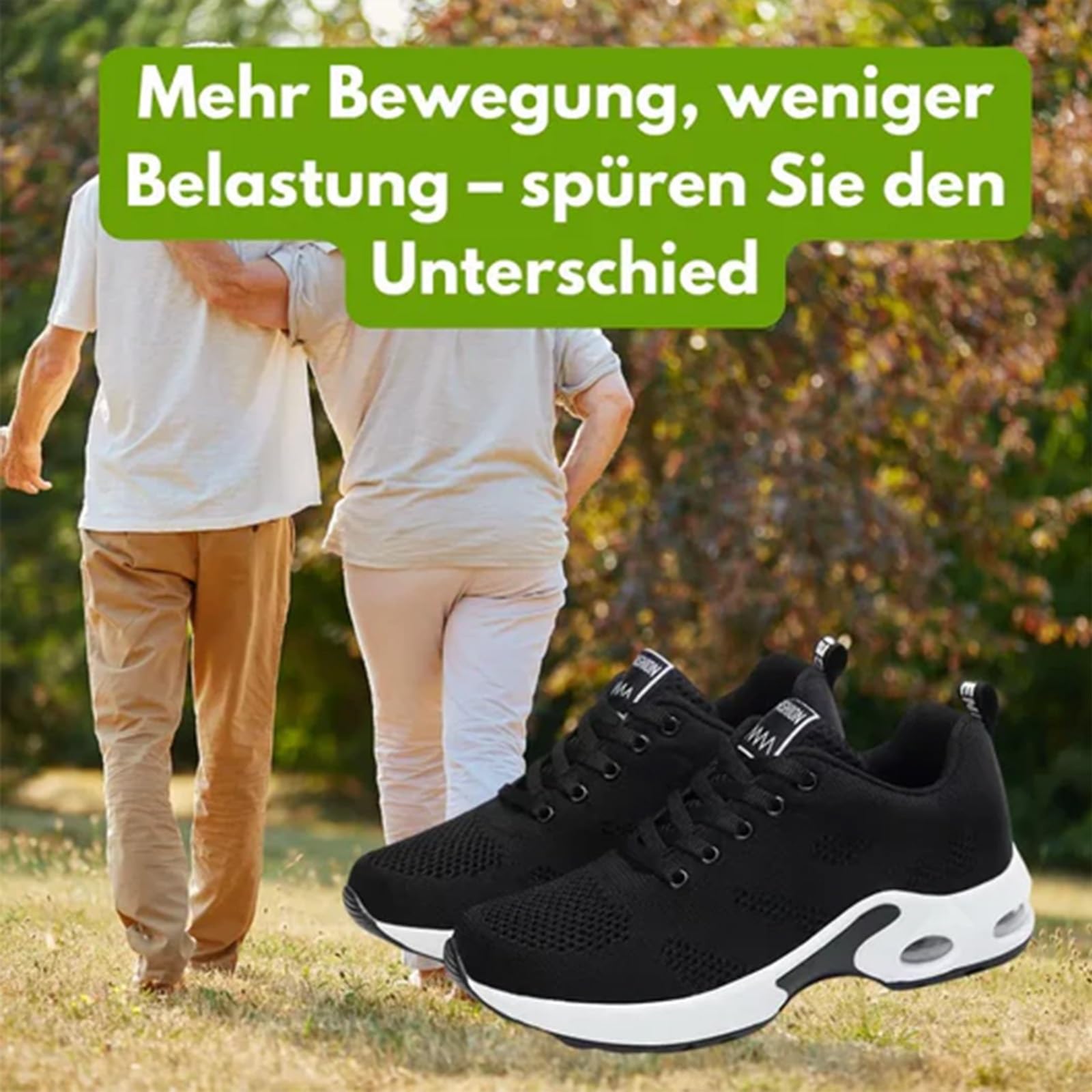 12 Stunden Schicht Schuhe, Orthocare - Ergonomische Schmerzlinderungs-Schuhe, Atmungsaktiv & Weich Orthopädsche Schuhes für Langer Spaziergang