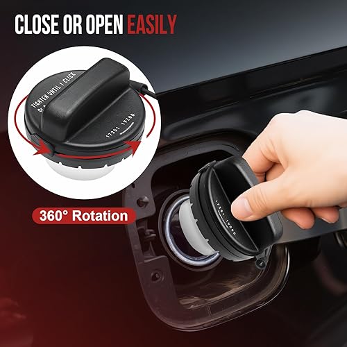 Miniatura 5 de Tapa de gasolina 17251-3JA0A 2 piezas para Nissan 2011-2020 Frontier 2012-2020 Versa 2014-2019 Versa Note 2013-2018 Altima 2013-2020 Pathfinder