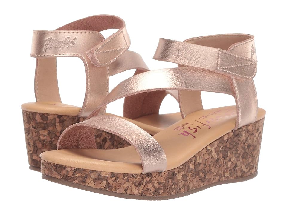Blowfish Malibu Kids Loverli K (Little Kid/Big Kid) (Pearl Rose Gold Dyecut PU) Girls Shoes INTERNATIONAL SHIPPING