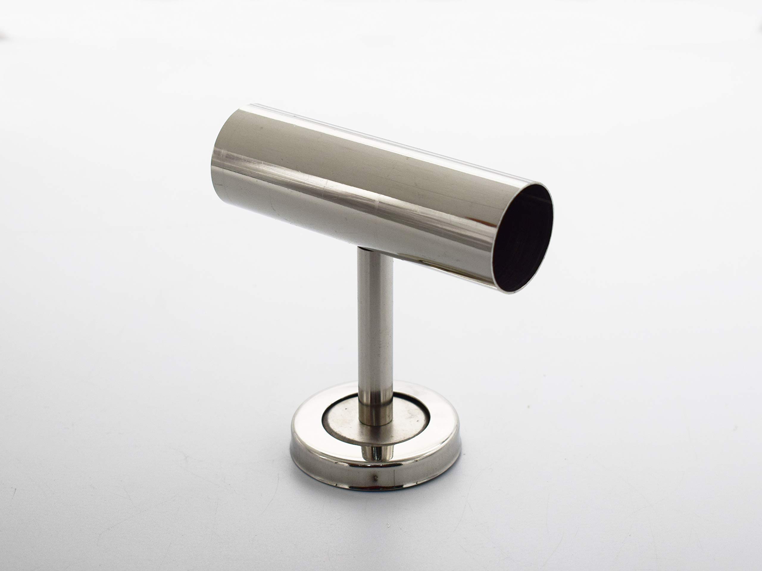 RAB Bracket Stainless Steel Elegant Curtain Bracket with Centre Supports Accessories (Code:- BKT T, Finish CP, Pack of 3 Pair) (32460)