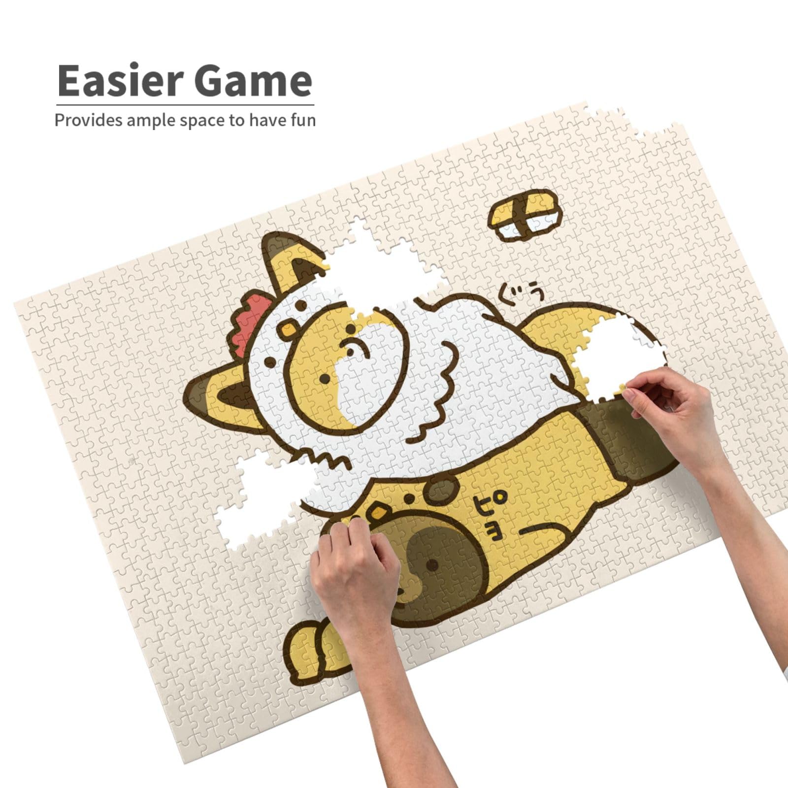 Amazon.co.jp: 1000ピース ジグソーパズル タヌキとキツネ パズル