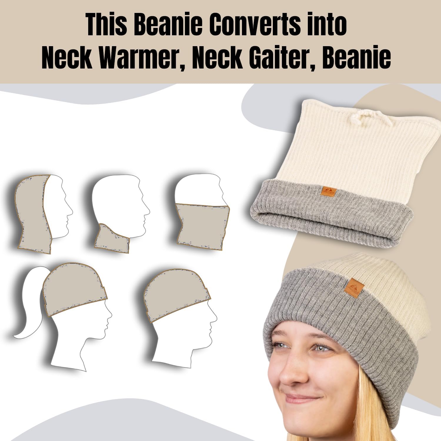 Alpaca Winter Hat, Unisex Winter Beanie, Soft Wool Head Warmer - Image 4