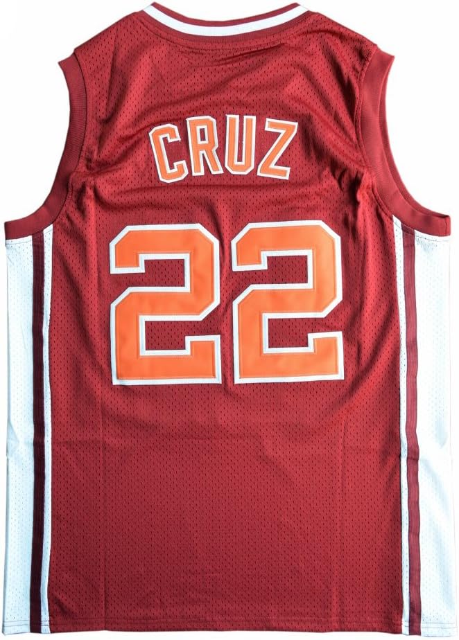 Men's #22 Cruz Vintage Throwback Basketball Jersey Top Stitched