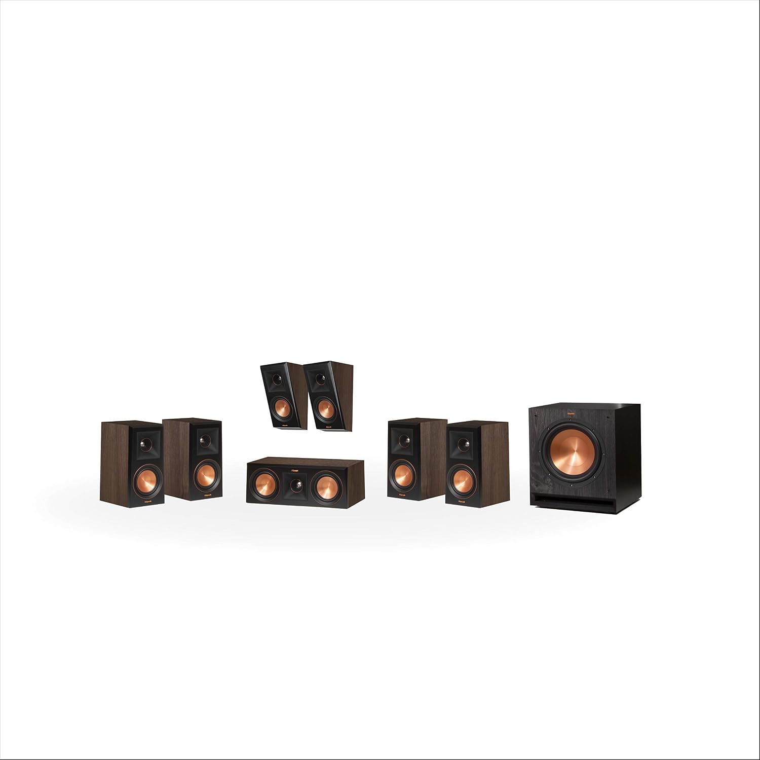 Klipsch RP-500M 7.1 Home Theater System - Walnut