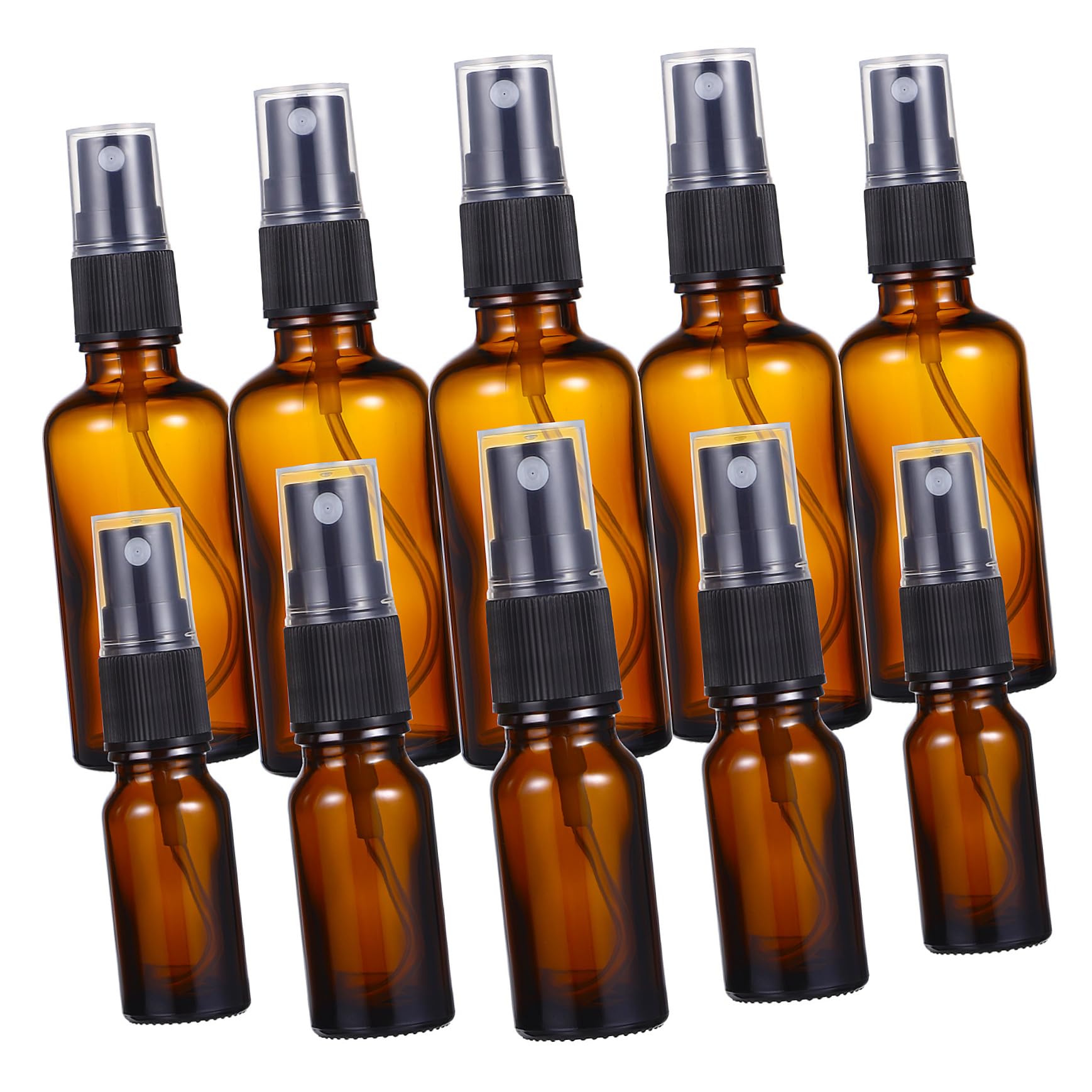 Hemobllo 10pezzi Bottiglie Spray in Vetro Vuote Piccole Bottiglie Ricaricabili Spray Da Viaggio Per Essenziali e Profumi