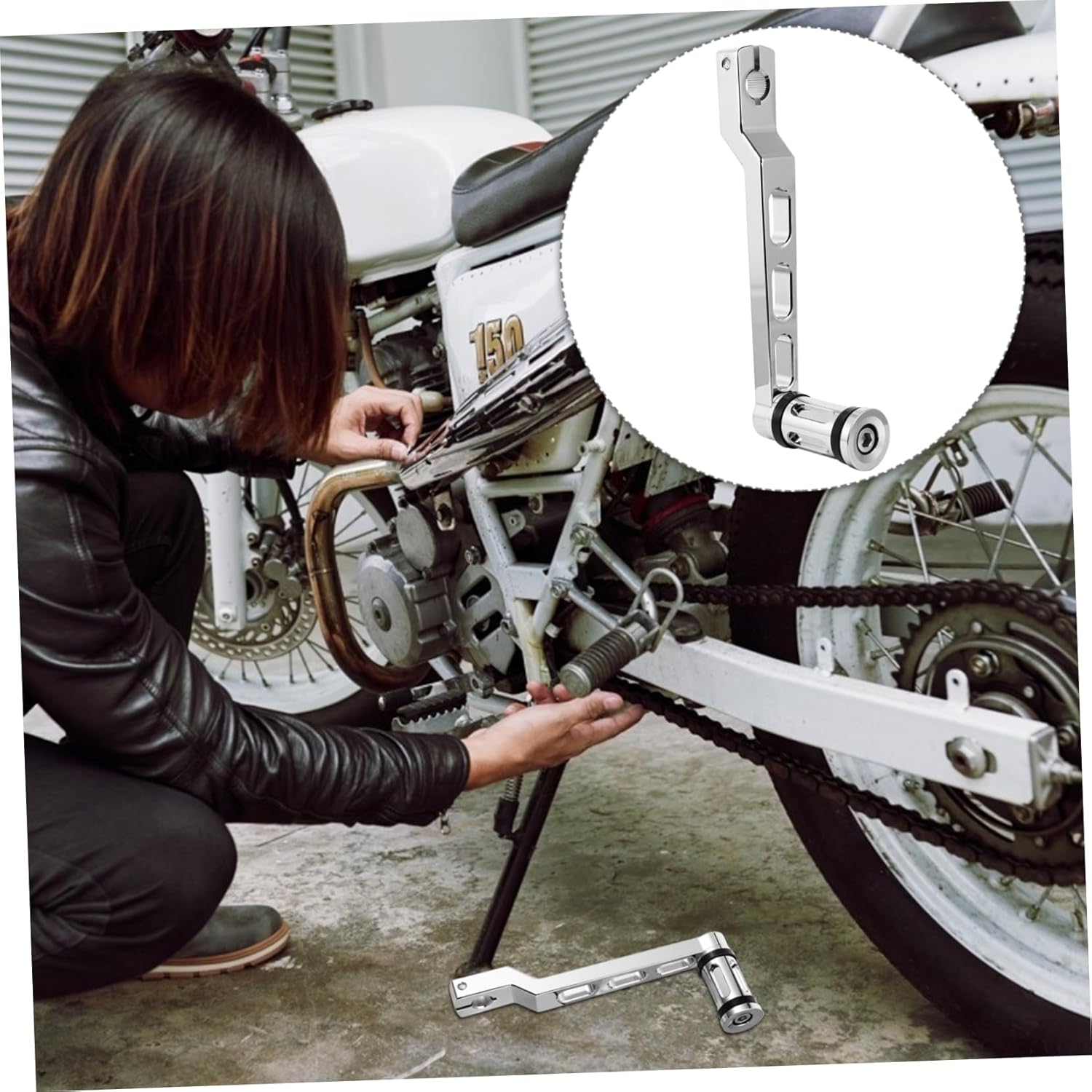 2pcs CNC Motorbike Heel Toe Shifter Pedal Lever Durable Gear Shift Pegs Replacement for Softail Easy Install Foot Shift Lever for Motorcycle Performance Maintenance