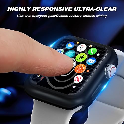 Miniatura 5 de ORIbox Funda ultradelgada compatible con Apple Watch Series 6, Apple Watch Series 5, Apple Watch Series 4, Apple Watch SE, funda protectora completa