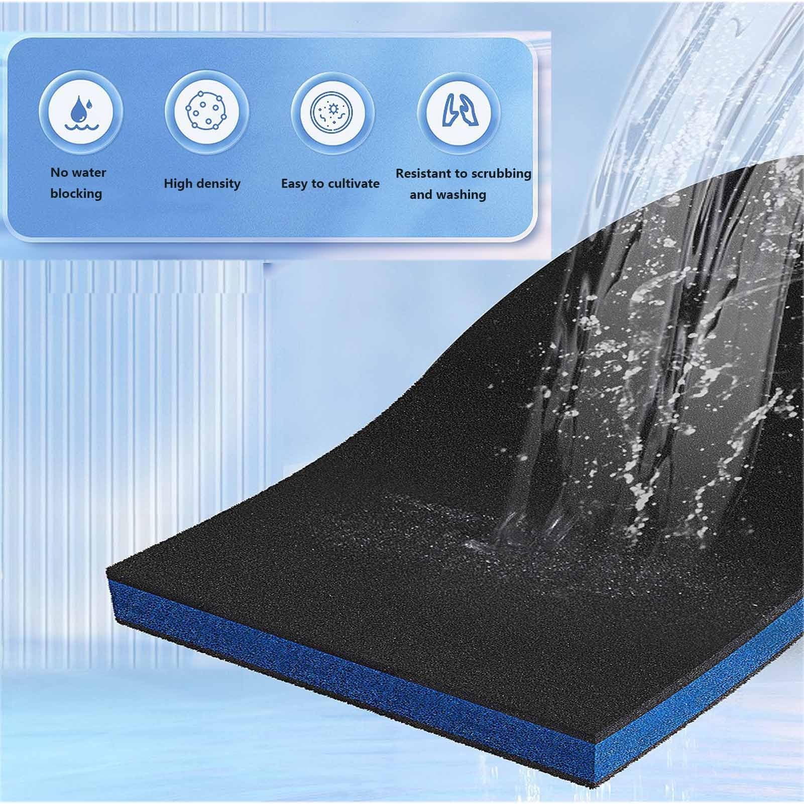 Filtres pour Aquarium, tampons filtrants en éponge Multicouches, Accessoires de Filtration pour Aquarium(M)