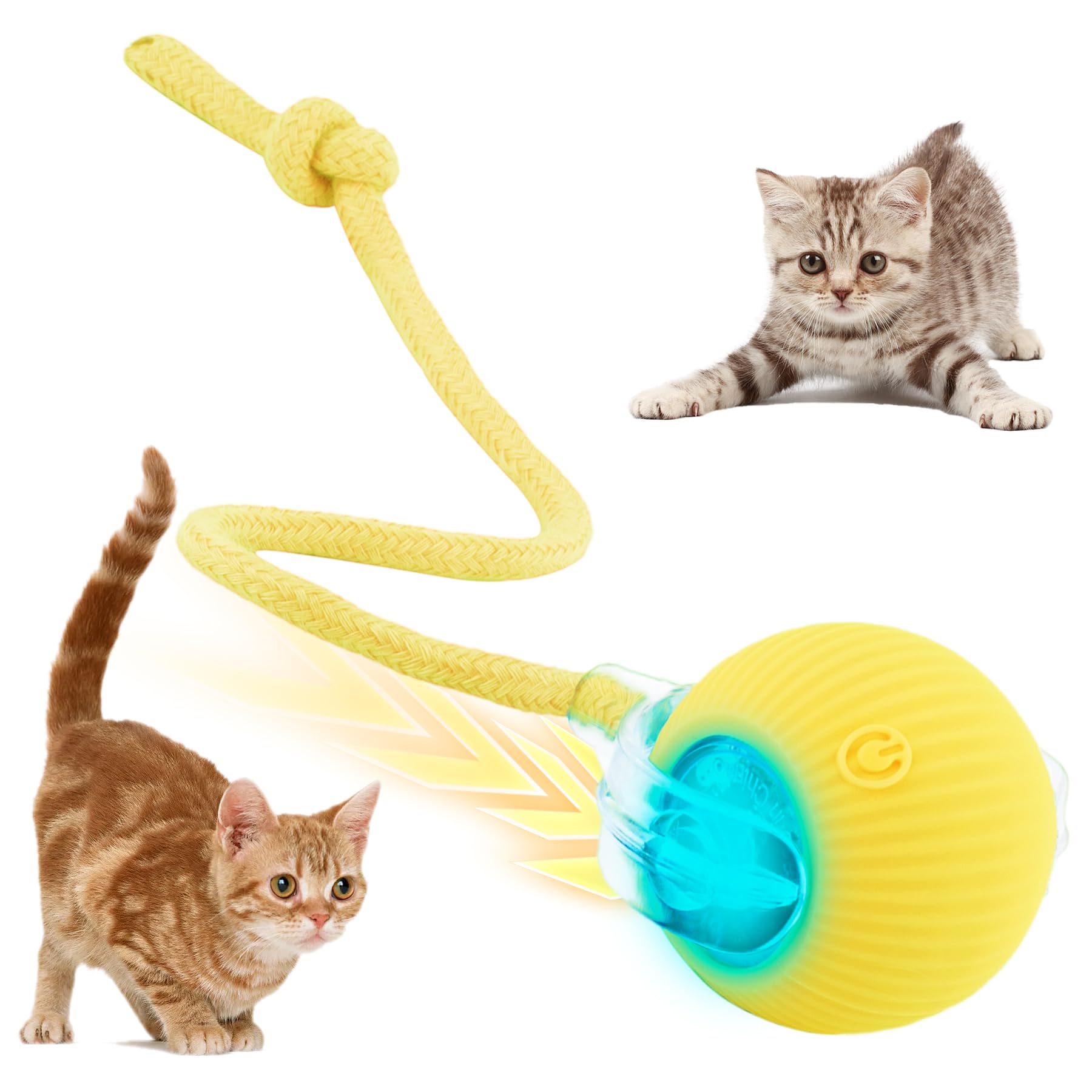 Amazon.co.jp: LELEAN 自動で動く猫用おもちゃ 電動羽毛つきスマート